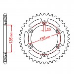 XAM 15206-47 Rear Steel Sprocket