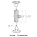 RAM Mounts RAPB201U Bracket Composite Double Socket Arm