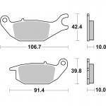 SBS 225CT Motorcycle Brake Pad