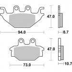 SBS 810CS Motorcycle Brake Pad
