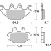SBS 810CS Motorcycle Brake Pad