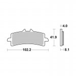 SBS 901DS-1 Motorcycle Brake Pad