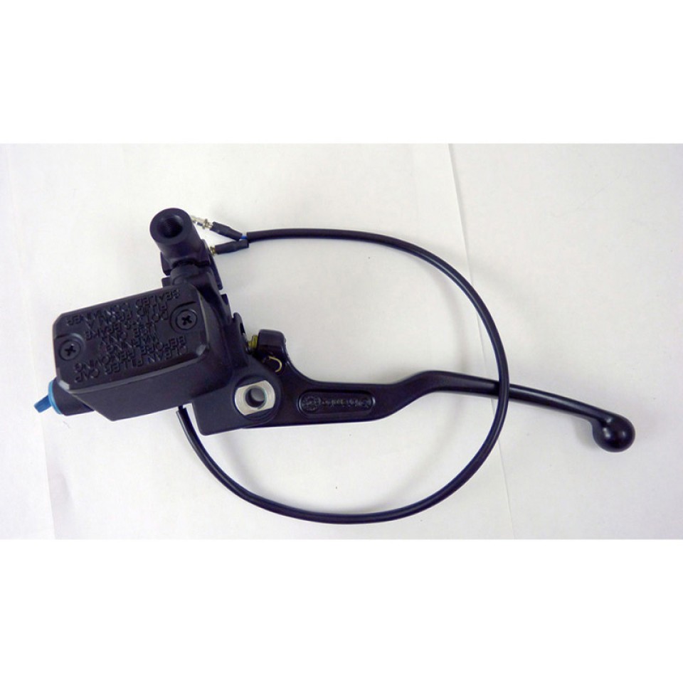 Brembo 10467022 Motorcycle Clutch Master Cylinder - Black Lever With Rectangular Reservoir