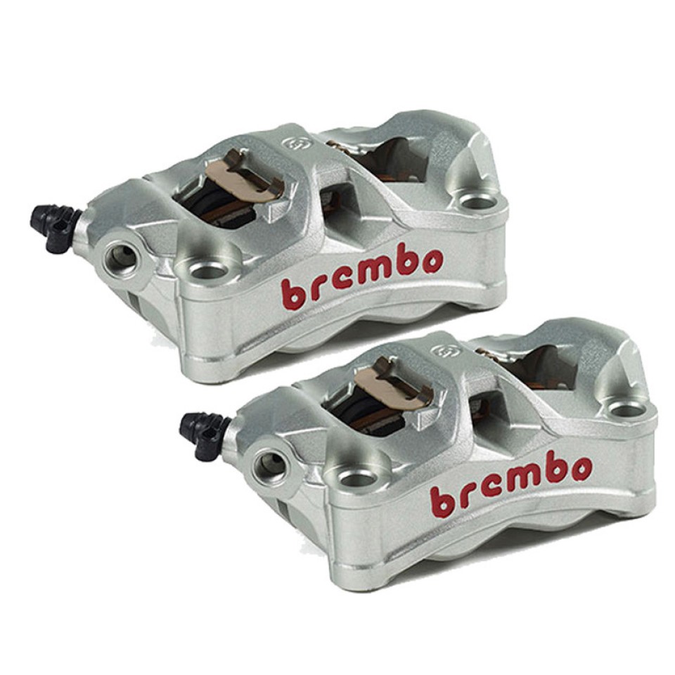 Brembo 220D02010 Motorcycle 100mm Radial Calipers Kit-Grey Titanium