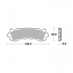 SBS 952HS Motorcycle Brake Pad