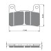 Fizpower FZ-0362 Motorcycle Brake Pads
