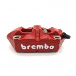 Brembo 12098858 Racing Radial Brake Caliper M4 Monoblock 100mm Red-White Logo