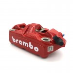 Brembo 12098858 Racing Radial Brake Caliper M4 Monoblock 100mm Red-White Logo