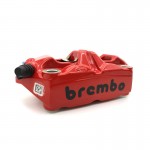 Brembo 120988598 Racing Radial Brake Caliper M4 Monoblock 100mm Red-Black Logo