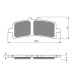 Fizpower FZ-0415 Motorcycle Brake Pads