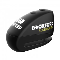 Oxford LK289 Screamer7 Alarm Disc Lock-Black/Black