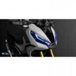 DMV DILPKHO22C Motorcycle Headlight Protector - Clear
