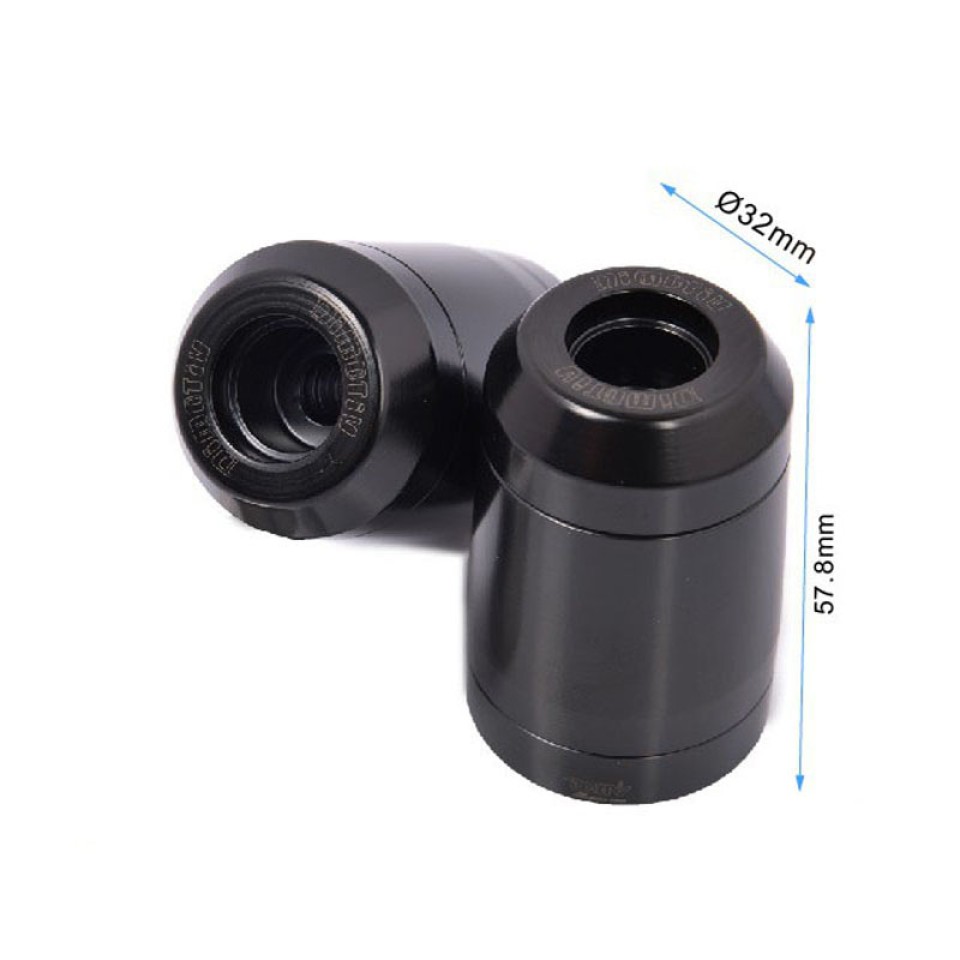 DMV DIHCBF3DKDIHC3D850 Handlebar Caps 3DL Black