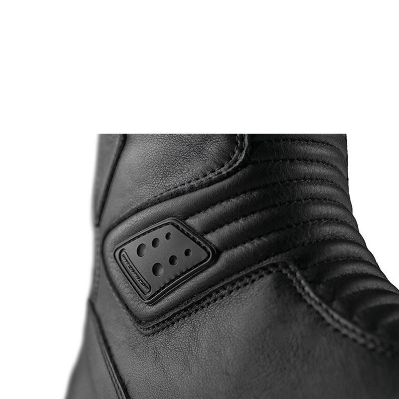 A-PRO Gran Turismo Black Waterproof Leather Motorcycle Boots – Breathable, Travel Style