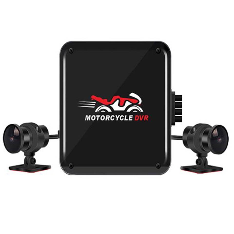 VSYS B6DL Motorcycle Dual Action Camera Recorder DVR Front & Rear View Waterproof Motorbike Dash Cam 32 GB
