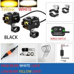 Future Eyes F150 60W Wired Backlight Switch Fog External Auxiliary LED Motorcycle Spotlight