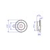 CNC SF122T Motorcycle Retainer H 4.3