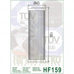 Hiflo HF159 Motorcycle Oil Filter