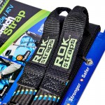 Oxford Rok Straps 25mm Black Green Blue colour