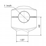 Rizoma AZ430B Black Handlebar Risers