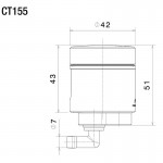 Rizoma CT155Z Clutch Fluid Reservoir Notch Bronze