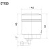Rizoma CT155Z Motorcycle Clutch Fluid Reservoir Notch Bronze