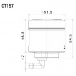 Rizoma CT157 Front Brake Fluid Reservoir Notch