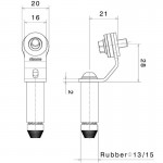 Rizoma CT453B Mounting kit for Rizoma Fluid Reservoir