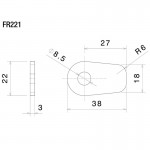 Rizoma FR221B Marker Light Adapter