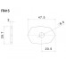 Rizoma FR415B Motorcycle Turn Signal Mounting Adapters
