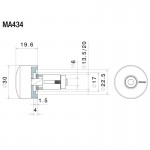 Rizoma MA434 Universal Mounting Kit For Bar-End Mirror Pro