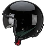 Scorpion Belfast Volt Black-White Motorcycle Helmet - Non PSB Approved