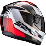 Scorpion EXO 490 Tour White Red Full Face Motorcycle Helmet M - Non PSB Approved