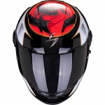 Scorpion EXO 490 Tour White Red Full Face Motorcycle Helmet M - Non PSB Approved