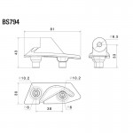 Rizoma BS794B Mounting Kit for Motorcycle Fairing Mirror