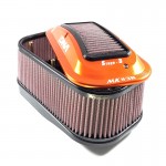 DNA AK-KT12MK3R-S3-22/O-A Motorcycle Orange Anodized Air Box Kit for KTM