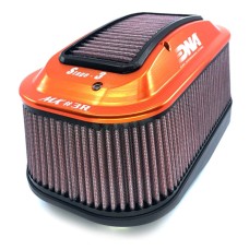 DNA AK-KT12MK3R-S3/O-A Motorcycle Orange Anodized Air Box Kit for KTM