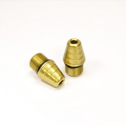 Gilles Tooling LG-FL-25.4-G Motorcycle Handlebar Weights Flow Gold