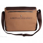 Helstons Leather/Cotton Motorcycle Waterproof Sling Bag