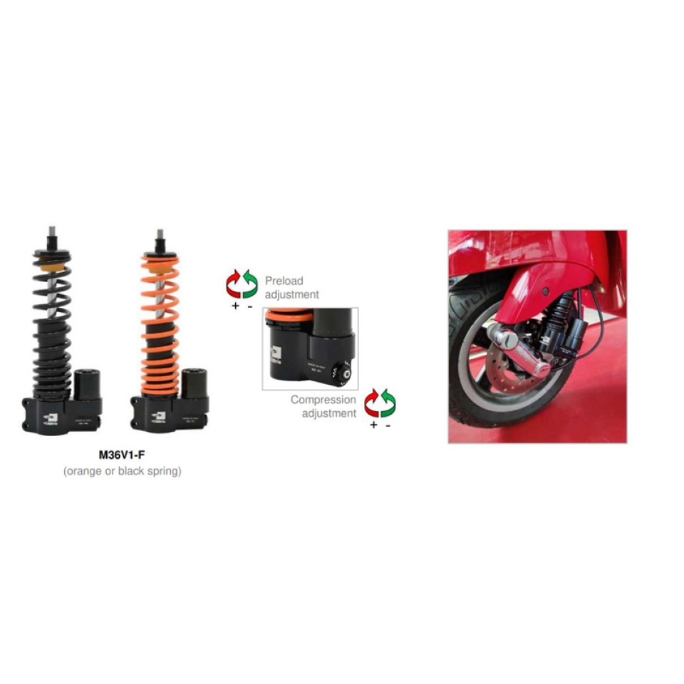 Matris MP100.V1 Monoshock Kit for Vespa Primavera/Sprint  125/150 2016-2021
