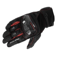 Komine GK-1933 Protective Leather Mesh Motorcycle Gloves Guren