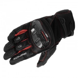 Komine GK-1933 Protective Leather Mesh Motorcycle Gloves Guren