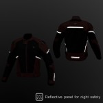 Komine JK-1573 Protective Carbon Mesh Motorcycle Jacket