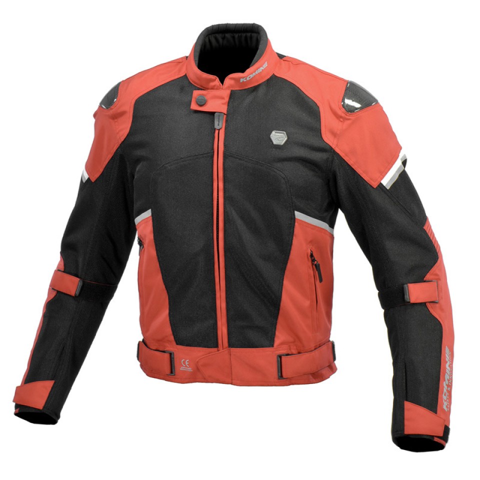 Komine JK-1573 Protective Carbon Mesh Motorcycle Jacket Komine JK-1573 Protective Carbon Mesh Motorcycle Jacket
