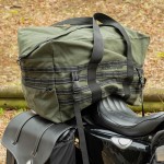 Komine SA-251 Camping Canvas Motorcycle Seat Bag 65L