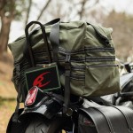 Komine SA-251 Camping Canvas Motorcycle Seat Bag 65L