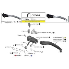 Rizoma Motorcycle Grain Pressor Gn615.3-M6KN M6X16