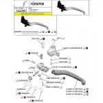 Rizoma LCJ701-02-BU-BR-AN-B Motorcycle Clutch Lever Shaft