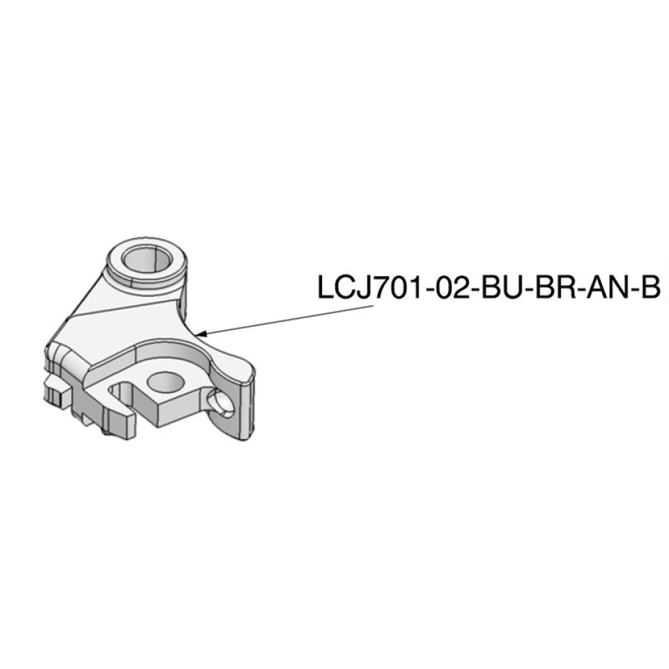 Rizoma LCJ701-02-BU-BR-AN-B Motorcycle Clutch Lever Shaft