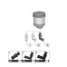 Rizoma R428 Motorcycle Hose Nipples 90" D.8mm